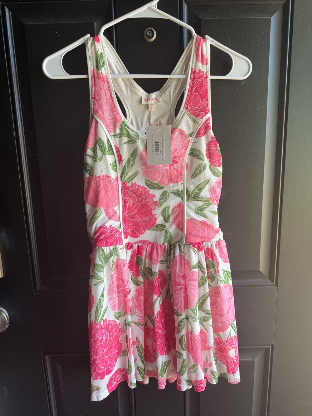 NWT PINK FLORAL MESH ATHLETIC DRESS Size Small - Picture 4 of 16